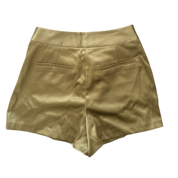 Gabrielle Union Silky Open Front Jacket And High Rise Shorts Chartreuse Green - Picture 6 of 12